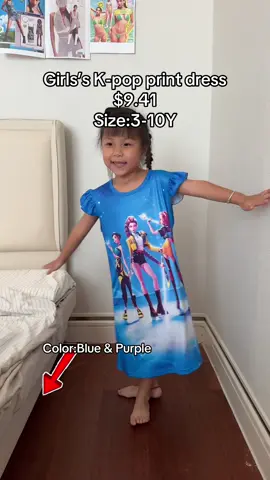 K-pop kid’s dress—just $9.41👗✨#spotlinghtfinds #tiktokshoprestock #kpop #kids #dress 