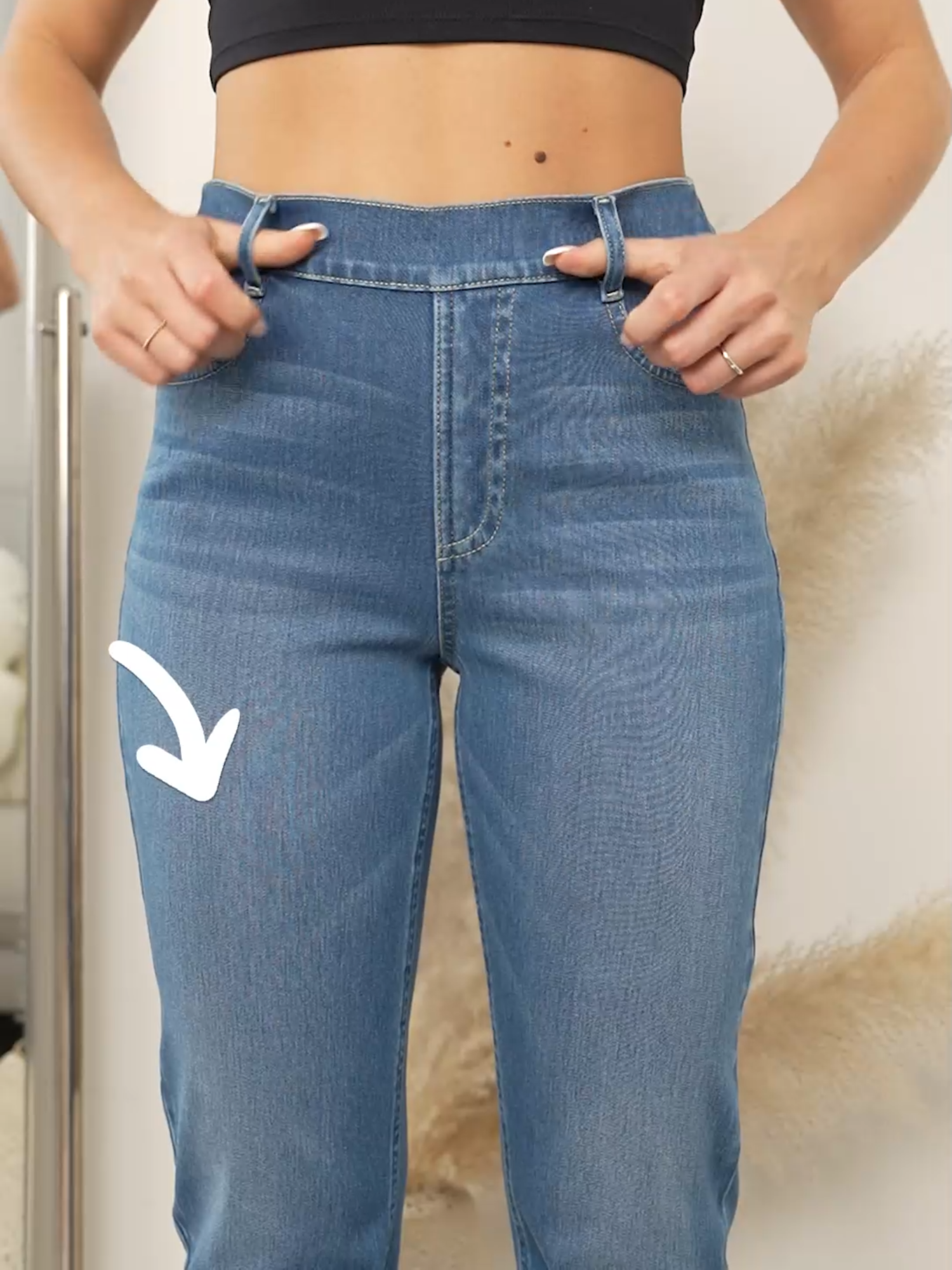 👖Casual washed jeans, a must - have for girls! 🤩#tiktokmademebuyit #tiktokshopcreatorpicks #outfitofthheday #backtoschoolshopping #OOTD #fyp