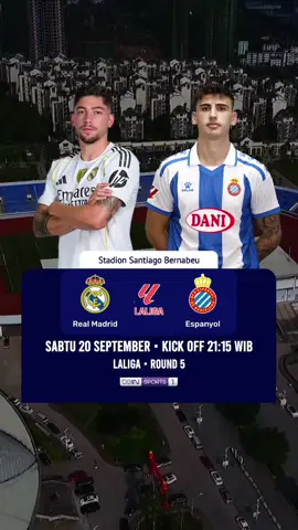 Jadwal Real Madrid vs Espanyol #laliga #jadwalbola #realmadrid #espanyol 
