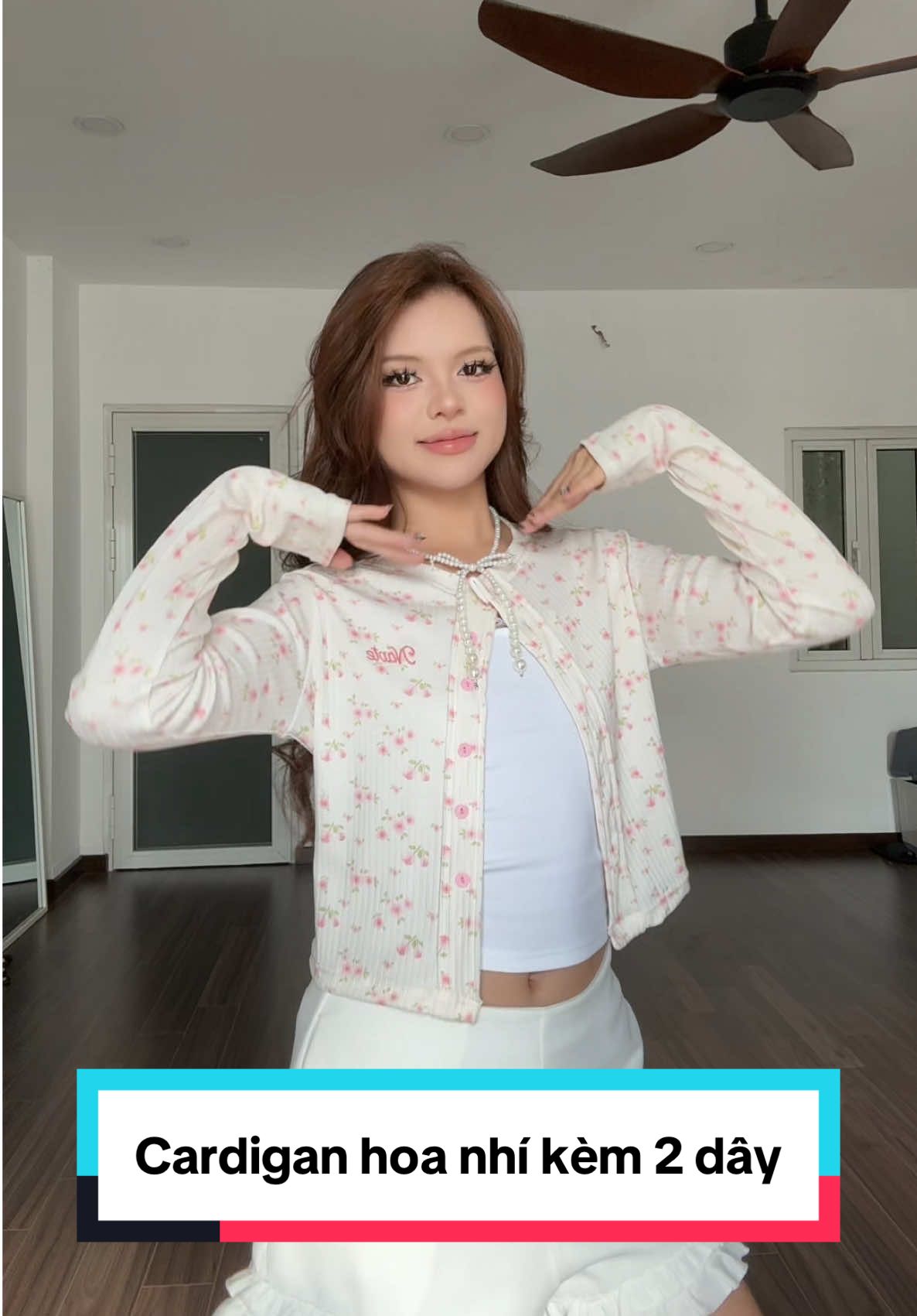 Cardigan hoa nhí chỉ có nhà @navie.studio có thôi mấy bà ơiii 😋 #fyp #fitcheck #haul #navie 