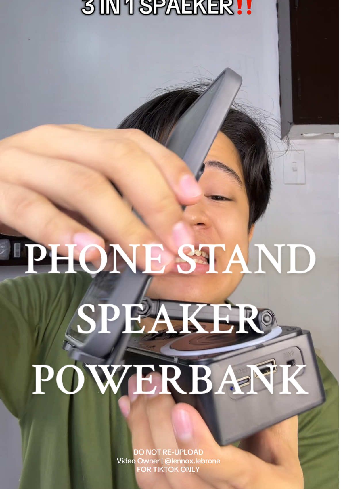 3 in 1 speaker power bank power bank power bank speaker bluetooth phome holder stand bluetooth speaker  speaker speakers bluetooth speaker power bank lazy people speaker bluetooth power bank lazy people must have bluetooth #speakerbluetooth #powerbank #giftidea #phonestand 