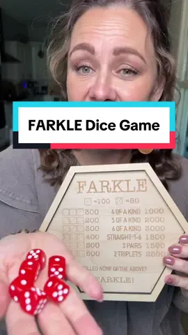 My family LOVES the Game FARKLE and I just knew I had to have this! What an adorable little set! #farkle #dice #dicegame #games #FamilyFun 