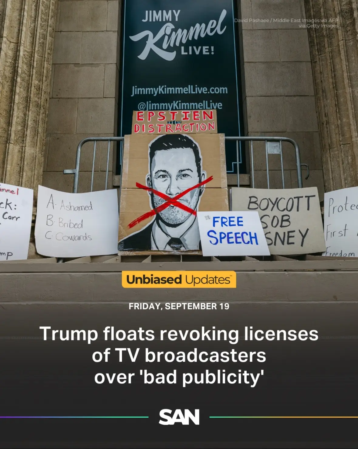 President Trump suggested that TV networks that criticize him could lose their broadcast licenses. The comments come just a day after Trump praised ABC for pulling Kimmel off the air following his comments about Charlie Kirk’s assassination. Trump called the move “courageous” and is urging other networks to follow suit. Nearly four months after a Washington state man vanished during a weekend custody visit, leaving his three daughters dead, investigators believe they’ve found his remains. Deputies say human remains were discovered in a remote wooded area near Leavenworth, not far from where Travis Decker was last seen. According to ABC News, Trump is expected to fire Erik Siebert, the U.S. attorney for the Eastern District of Virginia. The news comes after his office reportedly found no grounds to charge New York Attorney General Letitia James with mortgage fraud. Our “Weapons & Warfare” team is currently in Lviv, a city now recognized as both a center for defense technology and healing. In the coming days, you’ll find more in-depth reporting and original videos from Ukraine. Right here at Straight Arrow News.