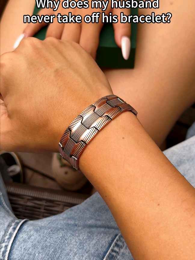 My husband said that this bracelet was a lifesaver when he had joint pain.#copperbracelet  #magneticbracelet  #jointpainrelief  #bettersleep  #energyflow  #wellness  #healthmatters  #SelfCare  #tiktokfinds  #giftidea  #healthylifestyle  #painrelief  #healingbracelet  #mindbodyhealth  #healthgiftidea  #50percentoff  #over40life  #over50style  #wellnessover40  #familywellness  #tiktokshoplabordaysale 