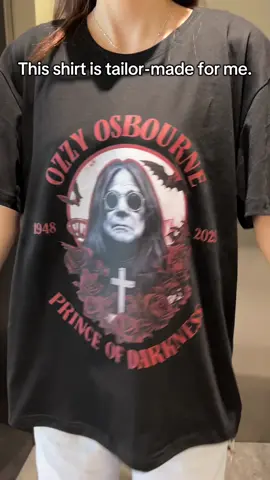 This shirt is tailor-made for me.#ozzyosbourne #tshirt #shirt #fashion #funnyshirts 