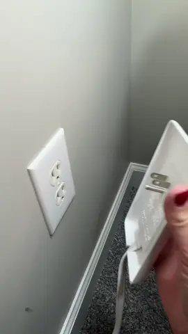 GENIUS! Sleek socket outlet concealer allows that furniture to push flush against the wall- no gaps! Grab the Sleek Socket TODAY! #sleeksocket #outlet #electrical #sleeksocketoutletconcealer #homeaccessories #power #genx #tiktokshopcreatorpicks 