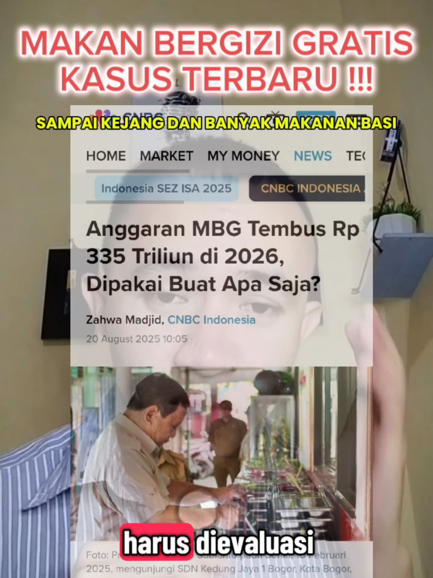 Kasus Makan Bergizi Gratis (MBG) Lagi dan Lagi. Bahkan sampai ada yang kejang-kejang dilarikan ke Rumah Sakit. Di Banggai Kepulauan ada 277 siswa terdampak. Bahkan di Bangkalan Madura ada 3000 Meni diduga Basi. Mari kita kawal Program MAKAN BERGIZI GRATIS ini teman-teman. #pemerintah #news #fyp 
