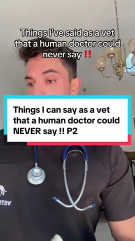 I’f I said these as a human doctor I’d be in jail🤣🤣 #funny #vet #doctor 