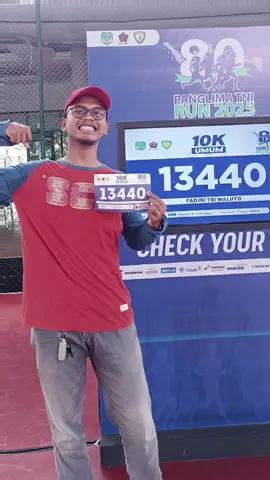 First time join running event... I don't prioritize speed, but the important thing is to finish without injury in a 10-kilometer race. #fyp #Running #10k #panglimatnirun #run2025 
