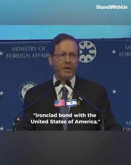 Powerful words from President Isaac Herzog, addressing 250 U.S. legislators on the unbreakable bond between Israel 🇮🇱 and the United States of America 🇺🇸
