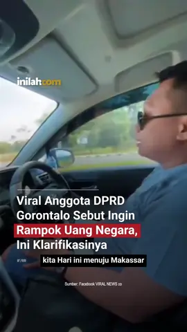 Sebuah video viral memperlihatkan seorang Anggota DPRD Gorontalo, Wahyudin Moridu, tengah melontarkan kalimat yang menyakiti hati masyarakat. “Hari ini menuju Makassar menggunakan uang negara,