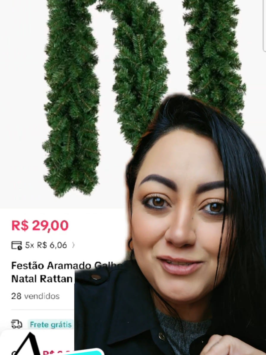 Festão Aramado para decoração de Natal e guardadas de Natal...