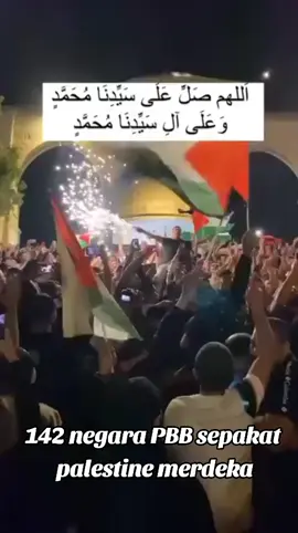 Palestina merdeka. sebanyak 142 negara pbb dalam voting menyepakati terbentuk nya negara Palestina 