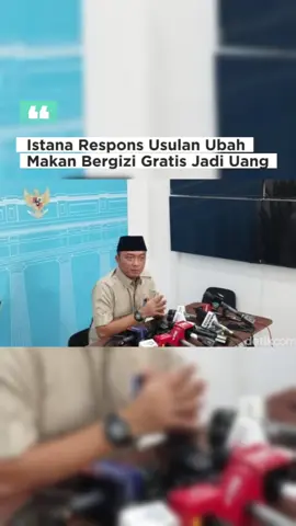 Ramai usulan program Makan Bergizi Gratis dialihkan jadi uang tunai 💸. Tapi Istana tegas bilang: program ini akan tetap berjalan sesuai janji Presiden Prabowo ✅. Menurut kamu, lebih baik makan gratis di sekolah 🍲 atau uang tunai langsung? 🤔 #MakanBergiziGratis #Prabowo #IstanaNegara #ProgramPemerintah #IsuTerkini     