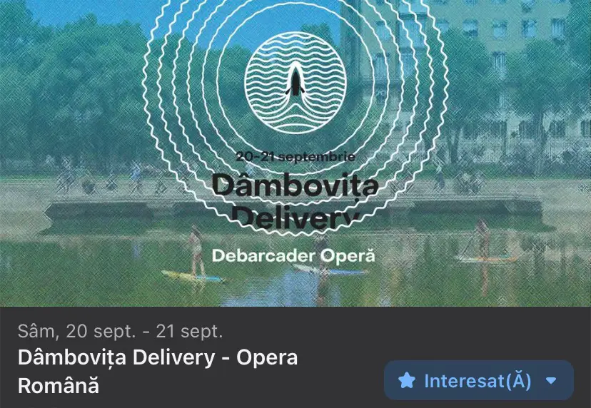 Dâmbovița Delivery - Opera Română | 20-21 septembrie | Splaiul Independenței 80  @Nod Makerspace @ARCUB @Primăria București #nodmakerspace #rowmania #rowmariaro  #ilustromania #evenimente  