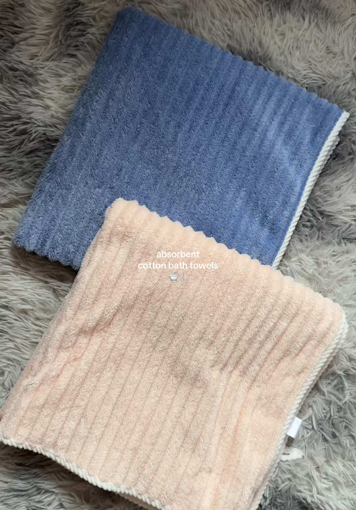 Pure cotton & absorbent bath towels 🛁🫧 #bathtowel #absorbenttowel #towel #cottontowel #microfibertowel