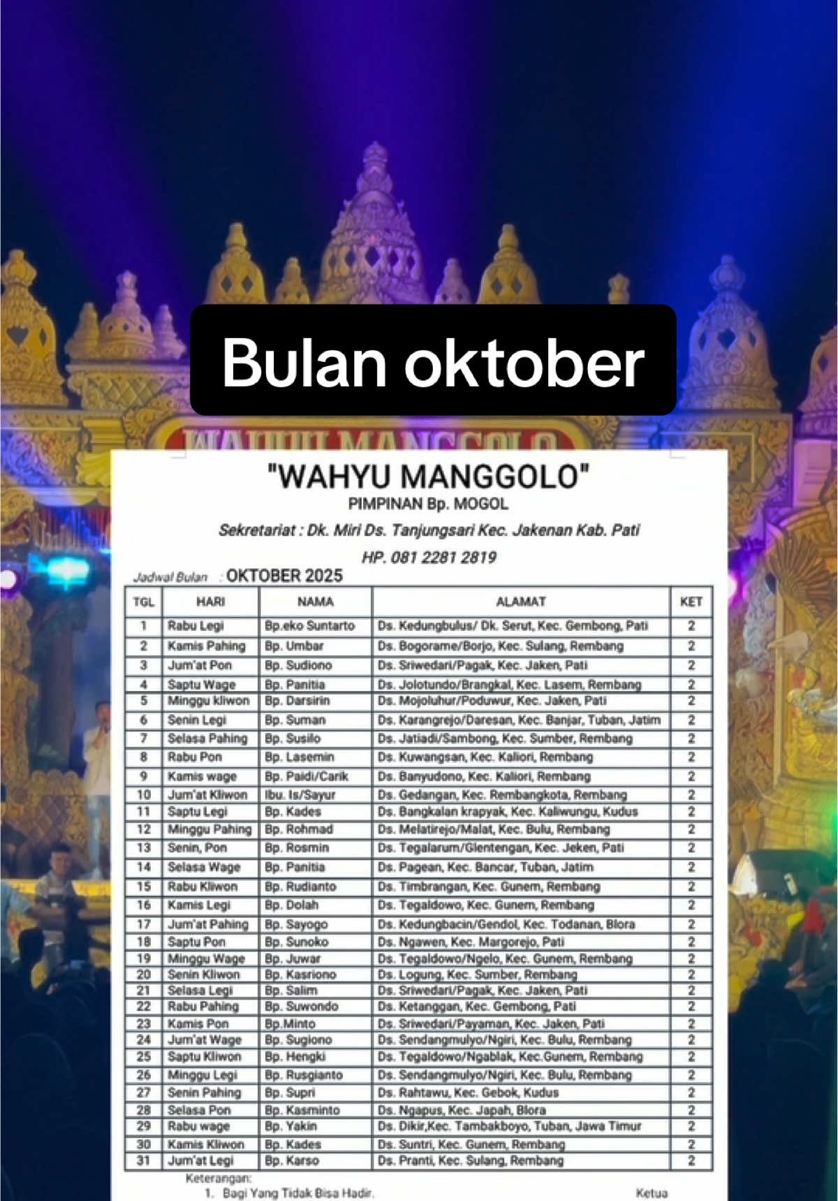 Wahyu manggolo@Lek Mogol 