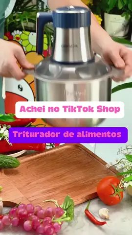 Compre agora mesmo esse triturador de alimentos, clique no carinho laranja. #cozinha #trituradordealimentos 