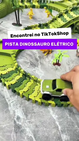 Pista de dinossauro elétrica monta e desmonta .#brinquedos #diasdascriancas #dinossauro #presentes#ComproDoPequeno 