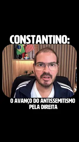 O avanço do antissemitismo pela direita #rodrigoconstantino #CharlieKirk #constantino #antissemitismo #tudoconsta 