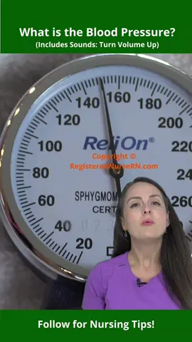Blood Pressure Reading Practice: What is This Patients Blood Pressure?? Types your guess of the blood pressure below. Remember, the systolic pressure is the first sound you hear, and diastolic pressure is the point when silence is noted (some instructors may use last thump as diastolic). This Blood Pressure was 110/70 mmHg. #nursing #nurse #nursingstudent #LearnOnTikTok #fyp 
