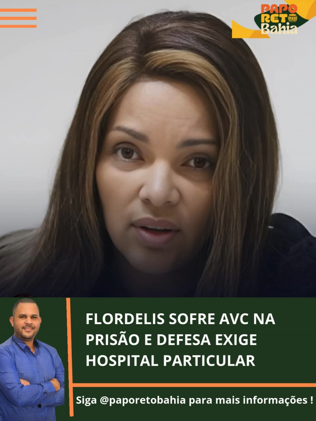A ex-deputada federal e pastora Flordelis, de 65 anos, sofreu um Acidente Vascular Cerebral (AVC) nesta quinta-feira (18) enquanto cumpria pena na Penitenciária Talavera Bruce, no Complexo de Bangu, Zona Oeste do Rio. Ela chegou a desmaiar e recebeu atendimento na UPA da unidade prisional. Após ser estabilizada, voltou para a cela, mas, de acordo com a defesa, sem acompanhamento médico contínuo.