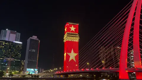Việt Nam từng bước thịnh vượng | Marina Central Tower chính thức lên full đèn, biểu tượng mới là đây ! #hochiminhcity #vietnam #hochiminhmuonnam🇻🇳 #saigon #marinacentraltower 