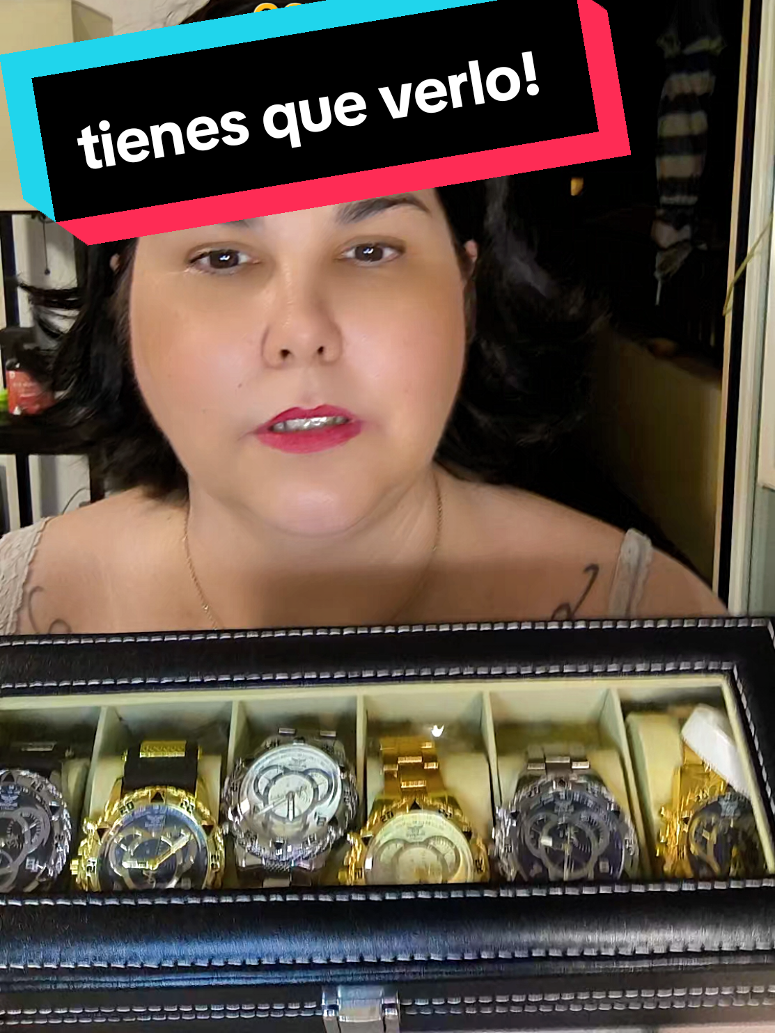 La caja para los relojes sinceramente me encanta y creo que mecece mucho la pena y los relojes bueno...ya os he dado una opción. #relojes #relojeshombre #cajarelojes #humor #tiktokshop 