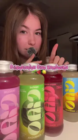 Je teste le Ciao Kombucha 🌱🍓🍋 Franchement c'est validé 🫶🏻 Mon chouchou ça reste fruit du dragon 🐉  Vous avez déjà puis testé les boissons de Squeezie ? 💕 @Ciao Kombucha @Squeezie  #degustation #boisson #kombucha #squeezie #ciaokombucha 