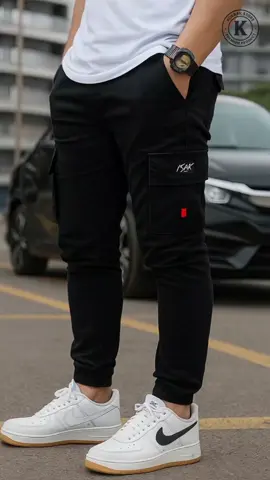 Celana Panjang Chino Jogger Cargo Double Saku Pria Folksystem Katun Slimfit Casual Cowok #celana #celanapria 