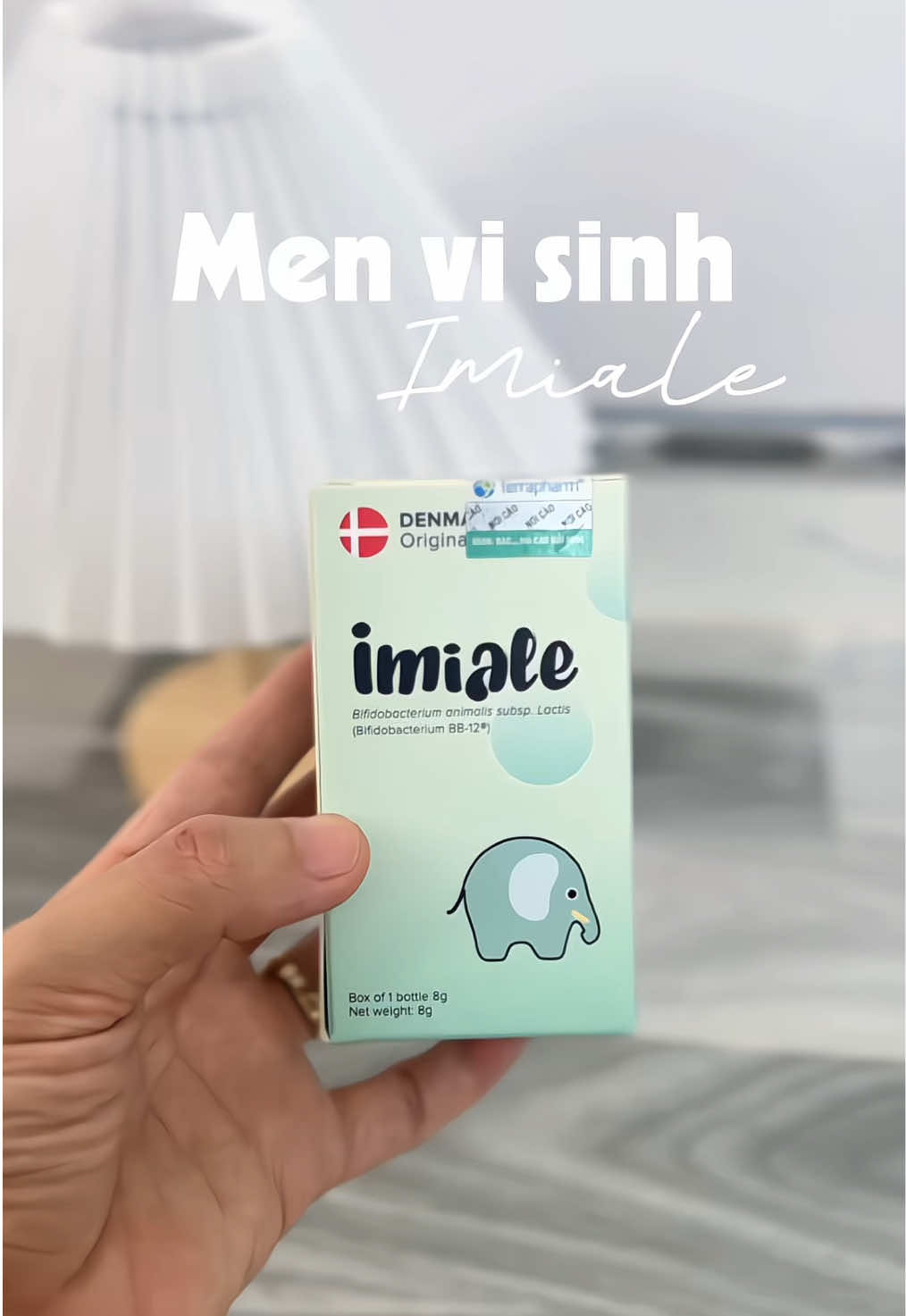 Trộm vía bổ sung men vi sinh Imiale mà Mia có tiêu hoá ổn định, ăn uống dễ tín lắm cô chú #bb12 #imiale #menvisinh #nguyetmommy_me2embe #chamcon 