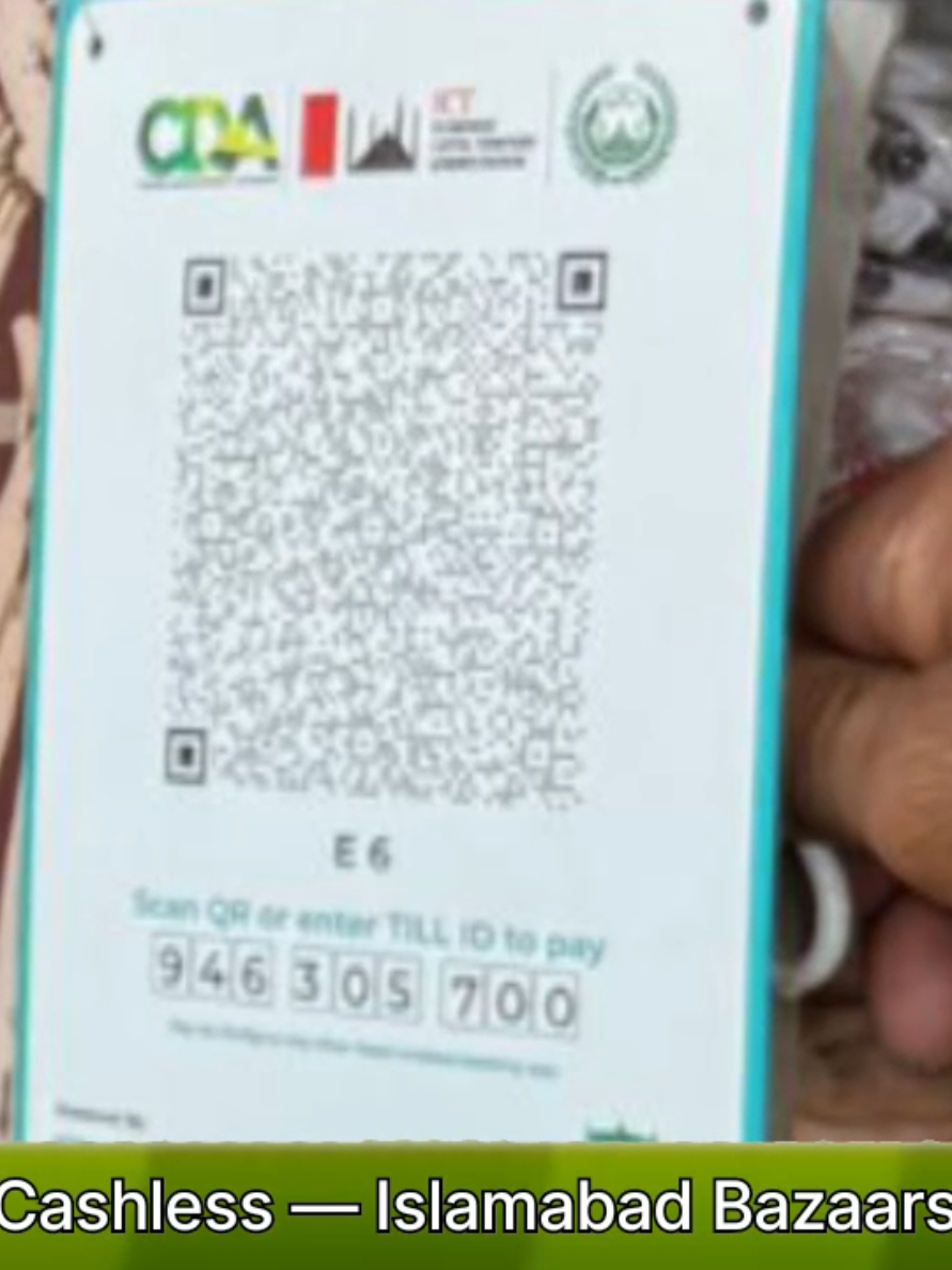📊 Bazaars in Islamabad Going Cashless through Raast QR Code! A step toward ease, transparency and digitization 🛒💳 Under the supervision of CO MCI Dr. Anam Fatima, the drive to integrate weekly bazaar traders with the  Raast QR code system is progressing successfully. ✅ Registration of all traders in H-9 Bazaar completed ✅ Deployment of Raast QR codes  ✅ Banks’ teams directed to ensure 100% display 📈 A major milestone achieved in advancing Islamabad towards a transparent and cashless economy for its citizens! 🌐✨ #CDA #CashlessBazaars #Islamabad #CashlessEconomy #SmartInitiative