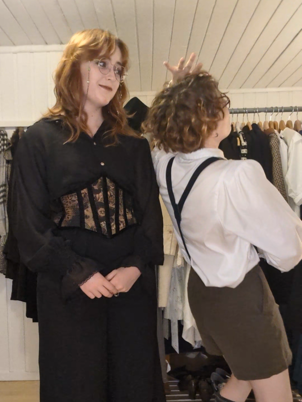 When @Rowan wears heels #vintagefashion #princecore #OOTD 