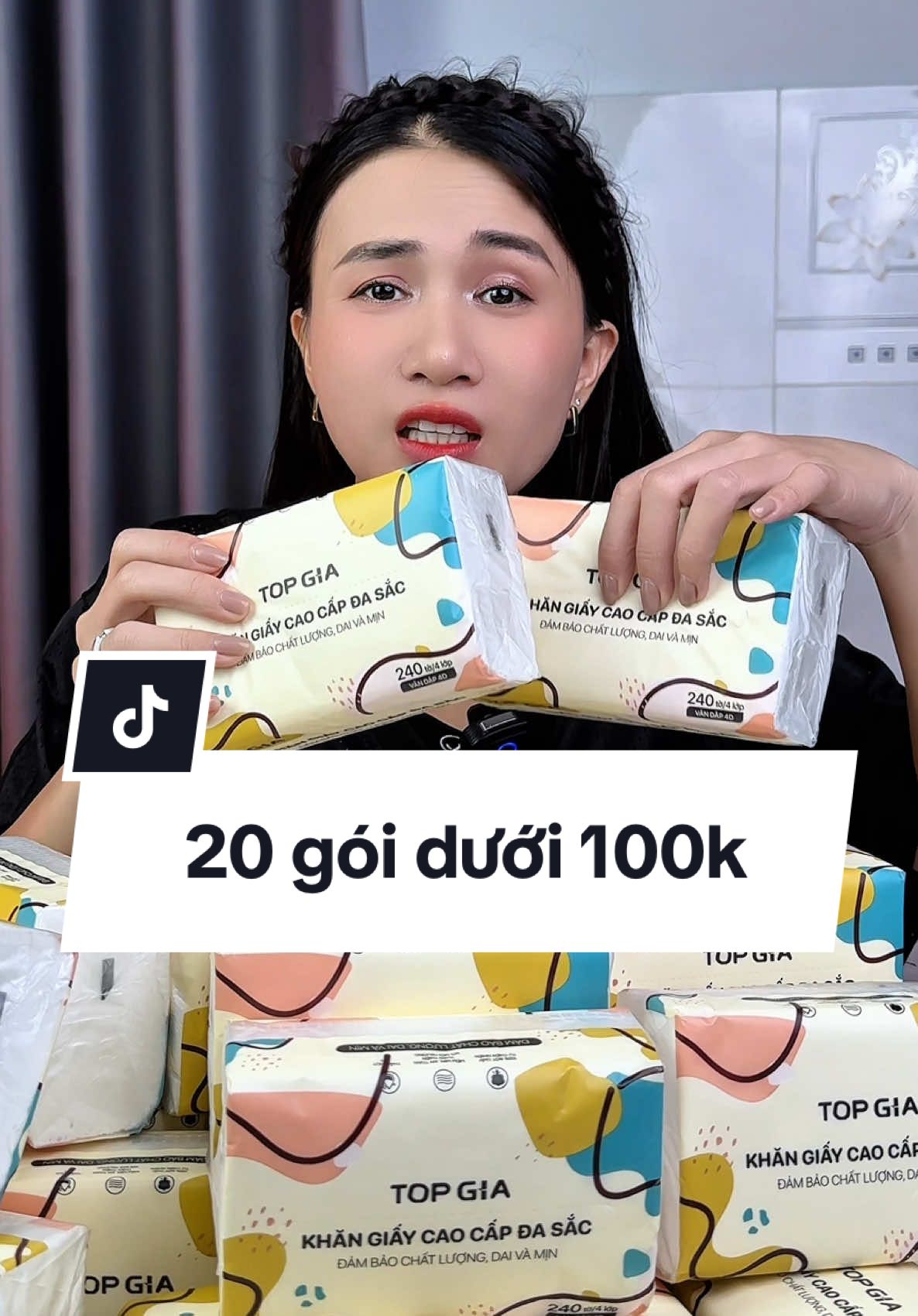 Thùng khăn giấy Topgia 20 gói chưa tới 100k, quá hời luôn mn mua để dành sài ok lắm nè #topgia #khangiay #reviewtiktok #hotdeal #phanngoctrinh 