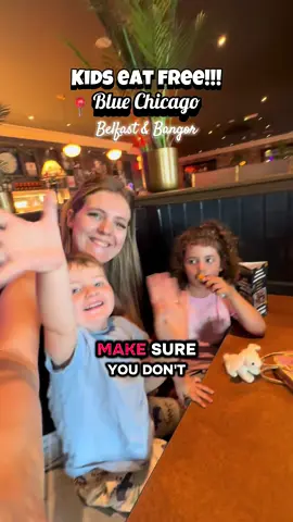 KIDS EAT FREE FOR A LIMITED TIME ONLY!!! 🍟🍔🍗🍕🍽️ 📍Blue Chicago  Dundonald Omniplex Belfast & Bloomfield Retail Park Bangor Blue Chicago is running their kids eat free offer from the 22nd to the 28th September at both their restaurants! So if you’re looking for a family friendly & budget friendly meal out with your kids make sure you don’t miss this fantastic offer!  @BlueChicago_dundonald #discoverni #nifood #budgetfriendly #familyfriendly #mumsoftiktok 