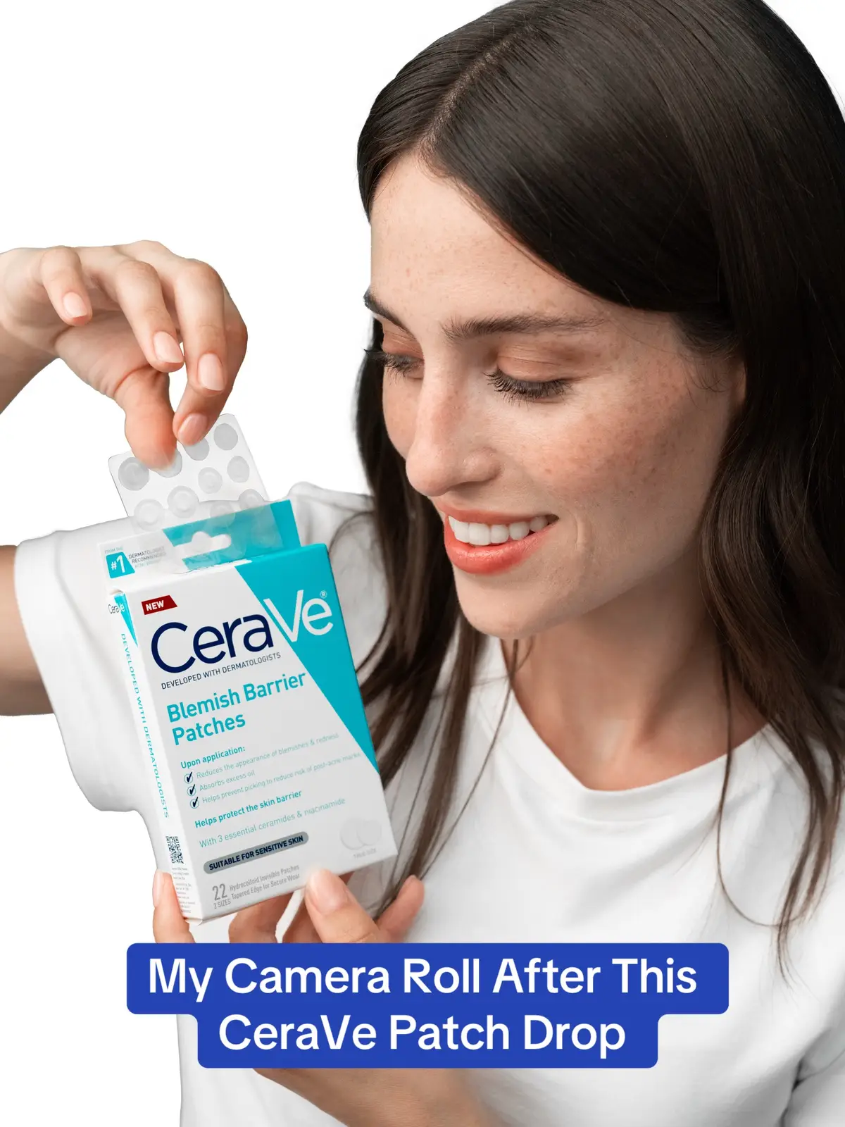 Behind the scenes with @madz and Blemish Barrier Patches 👀💙 #CeraVe #BlemishBarrierPatches #Blemish 