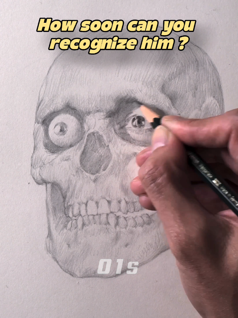 How soon can you recognize him? #anatomydrawing #drawing #art #pencilart #drawingtutorial 