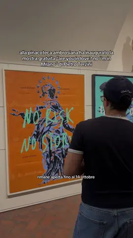 Fino al 14 ottobre, nella sala del Foro Romano della Veneranda Biblioteca Ambrosiana, si terrà la mostra “Are you in love? No I’m in Milano” dell’artista @Pietro con opere inedite e storiche. Ingresso gratuito  Aperto tutti i giorni tranne il mercoledì dalle 10.00 alle 18.00 #MilanodaScrocco #Milano #Arte #PietroTerzini #Mostra *invitedby