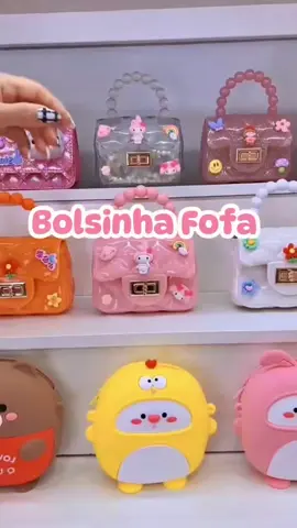 bolsa feminina assolog pérola com pingente adulto e infantil 💕💕💕