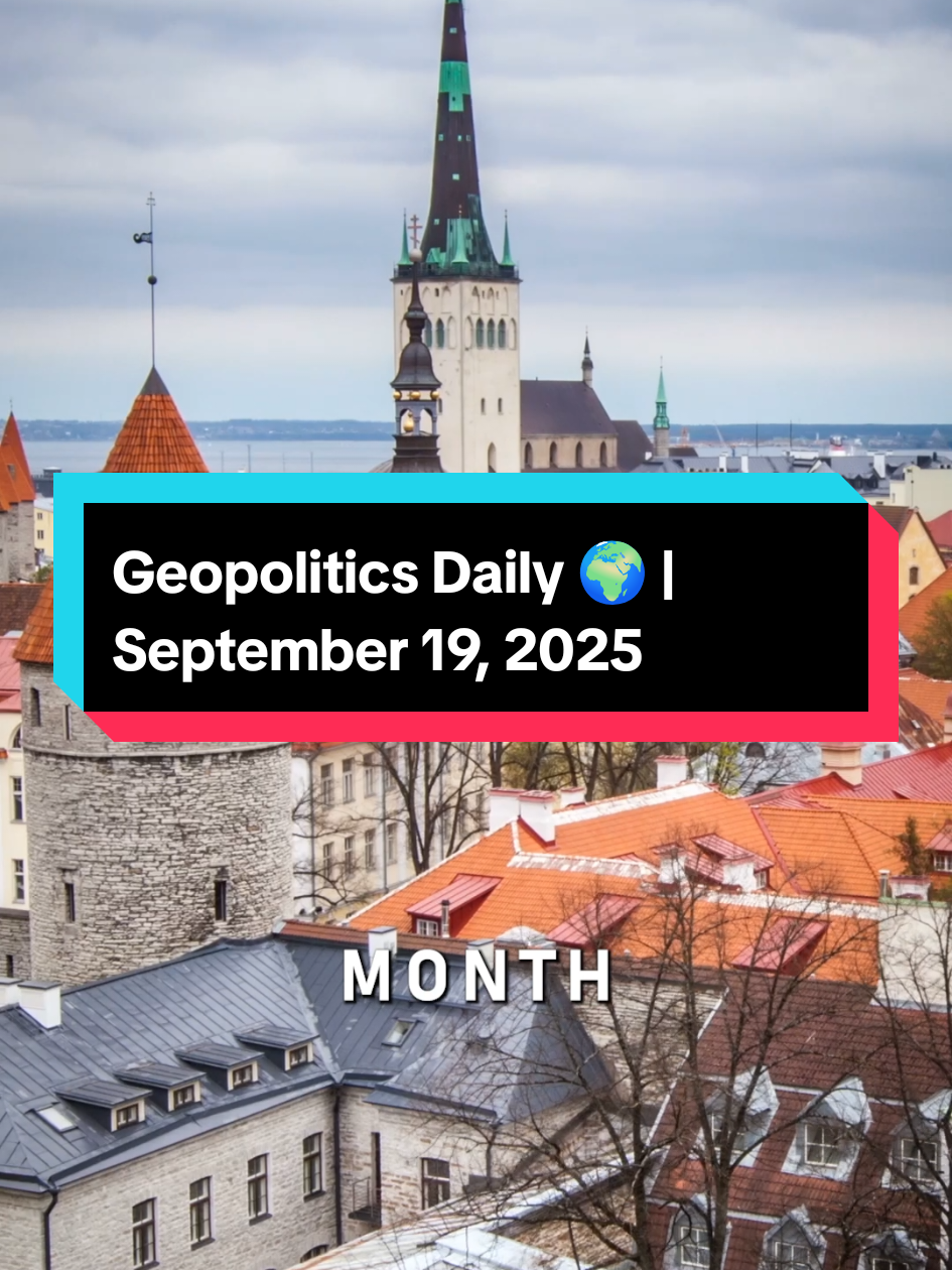Geopolitics Daily 🌍 Here’s the last 24 hours in geopolitics. Three Russian MiG-31 jets entered Estonian airspace near Tallinn for about 12 minutes before Italian F-35s intercepted them, marking the third such incident this month and prompting Estonia to summon Russia’s chargé d’affaires. An Afghan foreign ministry official rejected Donald Trump’s suggestion that the U.S. could retake Bagram airbase, stating any foreign military presence had been fully rejected in prior talks. This as Trump is set to speak with Xi Jinping to finalize a deal allowing TikTok to keep operating in the U.S. and to discuss trade relations. The European Commission unveiled its 19th sanctions package on Russia, expanding export bans, capping oil prices at $47.60, sanctioning over 100 additional vessels, while also targeting Chinese and Indian entities. China warned Papua New Guinea against signing a defence treaty with Australia that could restrict cooperation with other nations, urging it to safeguard its sovereignty and independence The UN Security Council rejected a resolution to permanently lift sanctions on Iran’s nuclear program, with four countries supporting sanctions relief, nine opposing, and two abstaining. The United States vetoed a UN Security Council resolution calling for an immediate ceasefire in Gaza. 📅 September 19, 2025