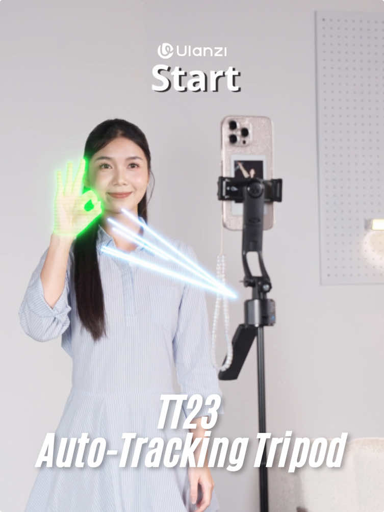 POV: You move ➡️ it moves. You pose ➡️ it tracks 👀🔥 The Ulanzi TT23 = selfie stick + tripod + AI tracking in one. #Ulanzi #UlanziTT23 #Tripods #ContentCreator #CreatorTools #VideoCreator #PhotographyGear #fypシ 