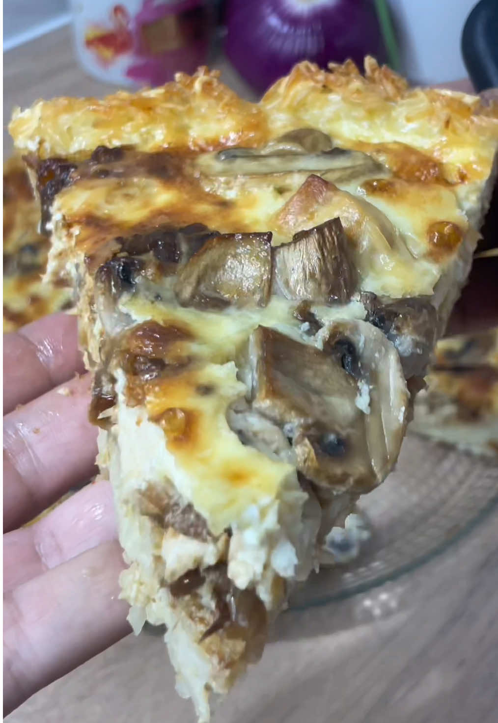 ✨✨ Délicieuse Quiche✨✨ ✨✨✨✨✨✨✨✨✨✨✨ #recette #recettefacile #fyp #viralditiktok #kinette_beautyfood  Quiche sans pâte  Sans Gluten Quiche Poulet🍗Champignons 🍄  Idee Repas 