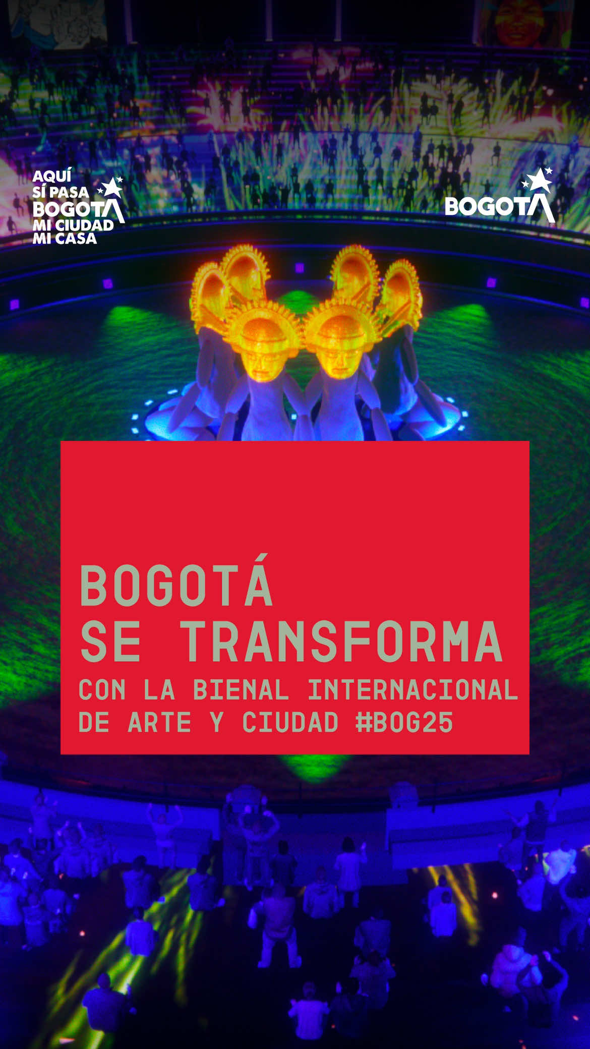 #BOG25 llega para convertir a Bogotá en un gran museo abierto. Del 20 de septiembre al 9 de noviembre, más de 200 artistas de 12 países llenarán la ciudad de arte contemporáneo. Conoce la programación en: bienalbogota.com