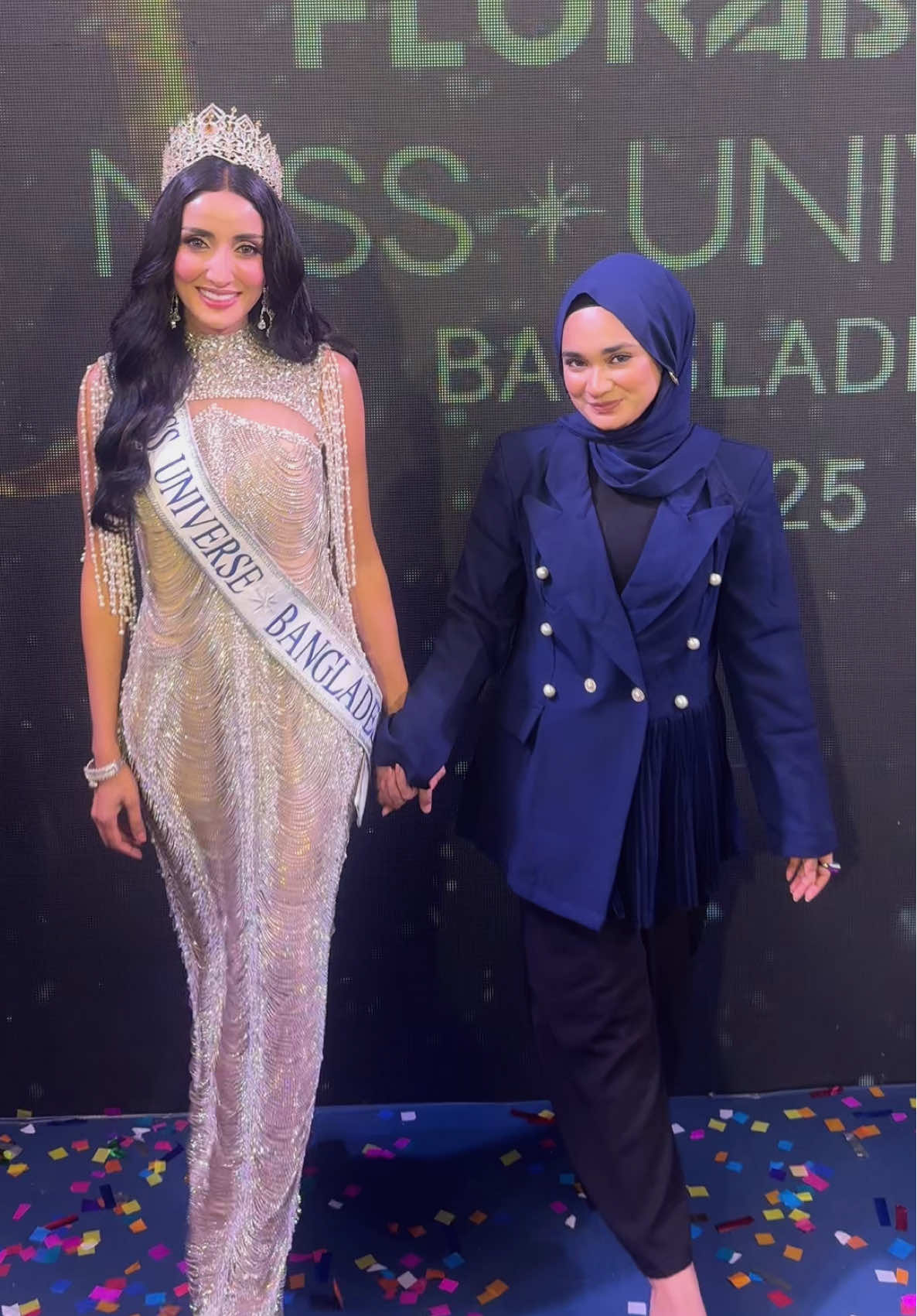 Presenting Our miss universe 2025 @Tangia Zaman Methila 🩷🩷 congratulations apu 