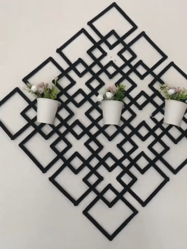DIY Beautiful wall hanging idea 💡 #diycraftideas #homedecor #art #diyhomedecor #diywallhanging 