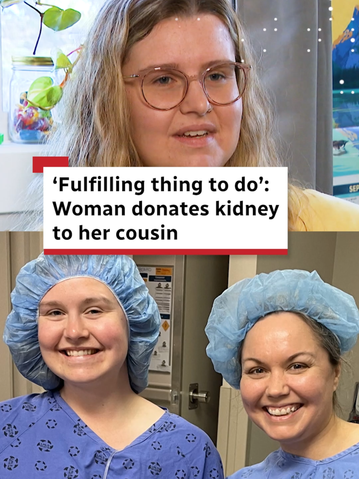 One woman’s cousin was in end-stage kidney failure and needed an immediate transplant – so she stepped up. Susannah McKenzie-Sutter shares why the experience has changed her. #Transplant #Organdonor #Canada #News #Moment
