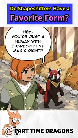 What would you transform into? #magical #nature #cute #redpanda #elf