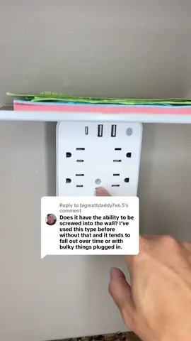 Replying to @bigmattdaddy7x6.5 #outlet #chargingstation #surgeprotector #powerstrip #homeorganization 