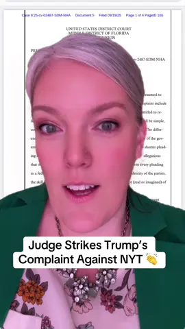 Trump Complaint Against NYT Got Stricken By Florida Judge 👏