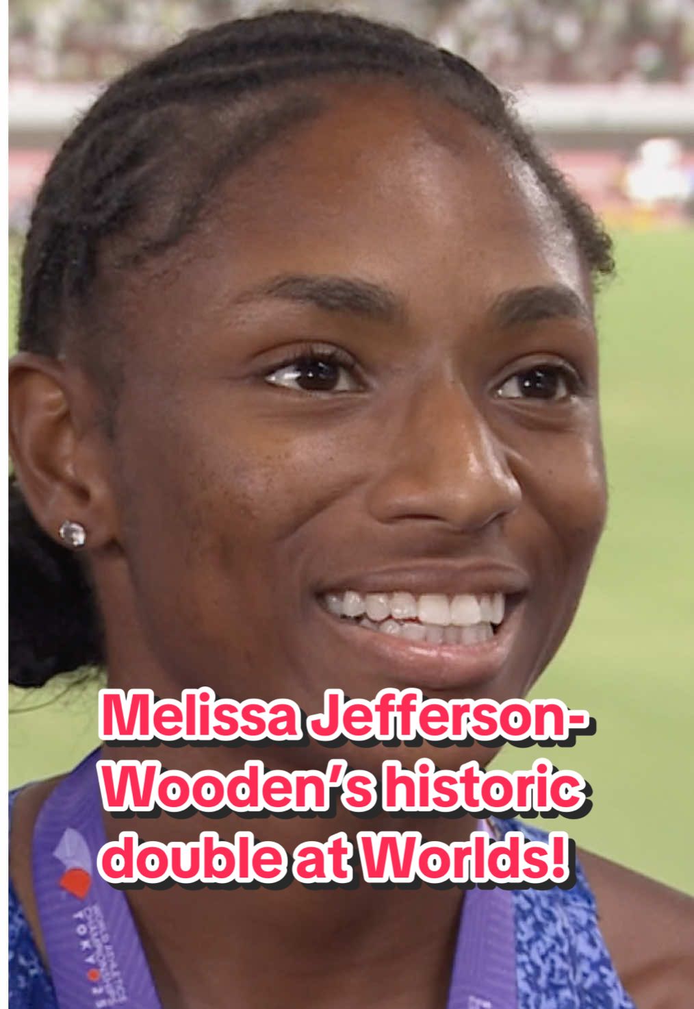 After capping off her season with 100m and 200m world titles, Melissa Jefferson-Wooden is ready to stay at the top. 📈 #track #champion #history 